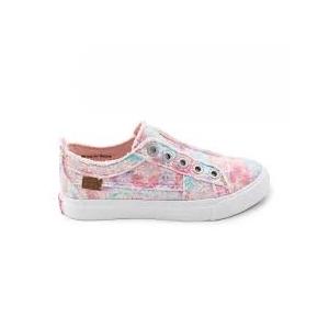 Blowfish Malibu Girls' Play-K Slip-On Sneaker, Colors Pink, Blue, and Green, Size 3