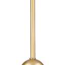 Emak Modern 7 Inch Globe Pendant Lights, Industrial Gold Pendant Light Fixtures, 1-Light Hanging Lights with Clear Glass Shade for Kitchen Island, Bedroom, Bathroom, Dining Room, Hallway, PL119-GD