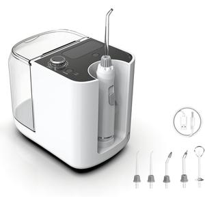 New Version 900ML Large Capacity Countertop Water Flosser, Aquarius Water Flosser Professional with UV Sanitizer Light, Oral Irrigator for Teeth, Gums, Braces, Dental Care
