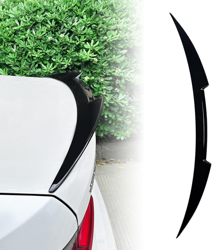 G20 Trunk Spoiler, Blade Peak Style, Suitable for BMW 3 Series 320i 325i (2019-2025) M4 G20, Gloss Black Rear Spoiler.
