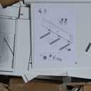 Decofy 70" Tall Storage Cabinets, Large Wood Storage Pantry Cabinet with 6 Adjustable Shelves, Drawer & 2 Striped Doors, Standing Utility Cabinet for Kitchen, Dining Room, Bathroom (White)