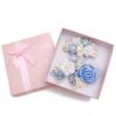 Flower Hair Clips Set for Baby Girl Lightweight Floral Hair Bow Accessories with Boutique Fully Lined Alligator Clip for Toddler Teens Gifts (AE)