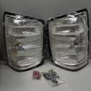 Tail Lamps,Rear Lights,Fit Silverado 1500 LD 2019,Fit Silverado 2500 HD 3500 HD 2015-2019,Left & Right Clear Lens