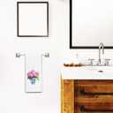 Chinoiserie Pink Hydrangea Kitchen Towels, Grand Millennial Hydrangea Dish Tea Towels for Kitchen Decor, Blue and White Chinoiserie Porcelain Floral Decorative Hand Towel for Bathroom, 16x24 Inch