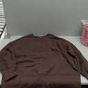 ANRABESS Women Oversized Sweatshirts Thumbhole Long Sleeve Hoodies Shirts 2025 Fall Side Slit Pullover Top Teen Y2k Outfits (Large, Coffee)