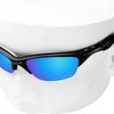 OOWLIT Replacement Lenses Compatible with Oakley Half Jacket 2.0 OO9144 62mm Sunglass Ice Elite Polarized