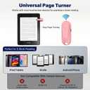 DATAFY [Case-Friendly] Page Turner for Kindle Paperwhite Oasis Kobo eReaders, Camera Camcorder Remote Controls, Page Turner Clicker for ipad Tablets Reading Novels with Wrist Strap Storage Bag