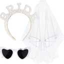 Jaciya Pearl Bride Headband with Veil