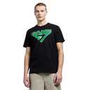 GAME 7 Men's Short Sleeve Lightweight Graphic Logo Crew Neck Cotton T-Shirt, L, Black