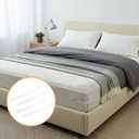 Sibba 4PCS Bed Sheet Holder Replacement Strips, Transparent Bed Lock Sheet Holder Strips for Fitted Sheets Corners Bedding, Keep Sheets Tight & Secure