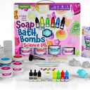 Dan&Darci Soap & Bath Bomb Making Kit for Kids, 3-in-1 Spa Science Kits, Craft Gifts for Girls & Boys Age 6-12 Year Old Girl Crafts: DIY Experiment Toys, Gift for Kid Ages