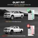 Floor Mats Fit for 2019-2025 2026 Ram 2500/3500 Crew Cab (Only 1st Row Bucket or Bench Seats): AOMSAZTO All Weather TPE Waterproof Floor Liners Front & 2nd Row