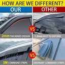 Tape-on Rain Guards for 2024 2025 Chevy Trax, for 2024 2025 Chevrolet Trax AccessoriesSide Vent Visors Shades Window Deflectors for Chevy Trax
