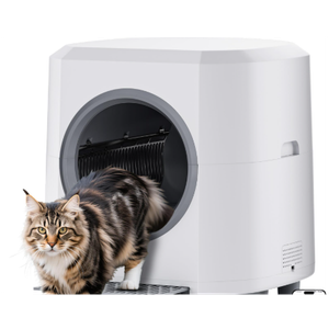 Automatic Litter Box, Self Cleaning Litter Box, Odor Control, 90L Large Capacity with APP Control and Safety Sensor, Ellenpent, for Multiple Cats, Large Cat, with 3 Rolls Garbage Bags