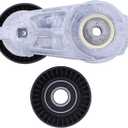MOTOKU Drive Belt Tensioner and Serpentine Belt Idler Pulley kit for Dodge Charger 2011-2023, Durango 2016-2024, Challenger 2011-2023, Chrysler 300 12-23, Jeep Commander 06-08, Grand Cherokee 5.7 6.4