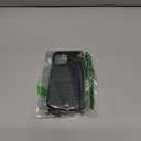 Bocasal Crossbody Wallet Case for iPhone 14 iPhone 13, RFID Blocking Leather Purse Case with Card Holder, Protective Handbag Flip Cover with Zipper Wrist Strap Lanyard for Women 5G 6.1 Inch (Black)