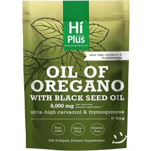 2-in-1 Oil of Oregano with Black Seed Oil, 300 Softgels
