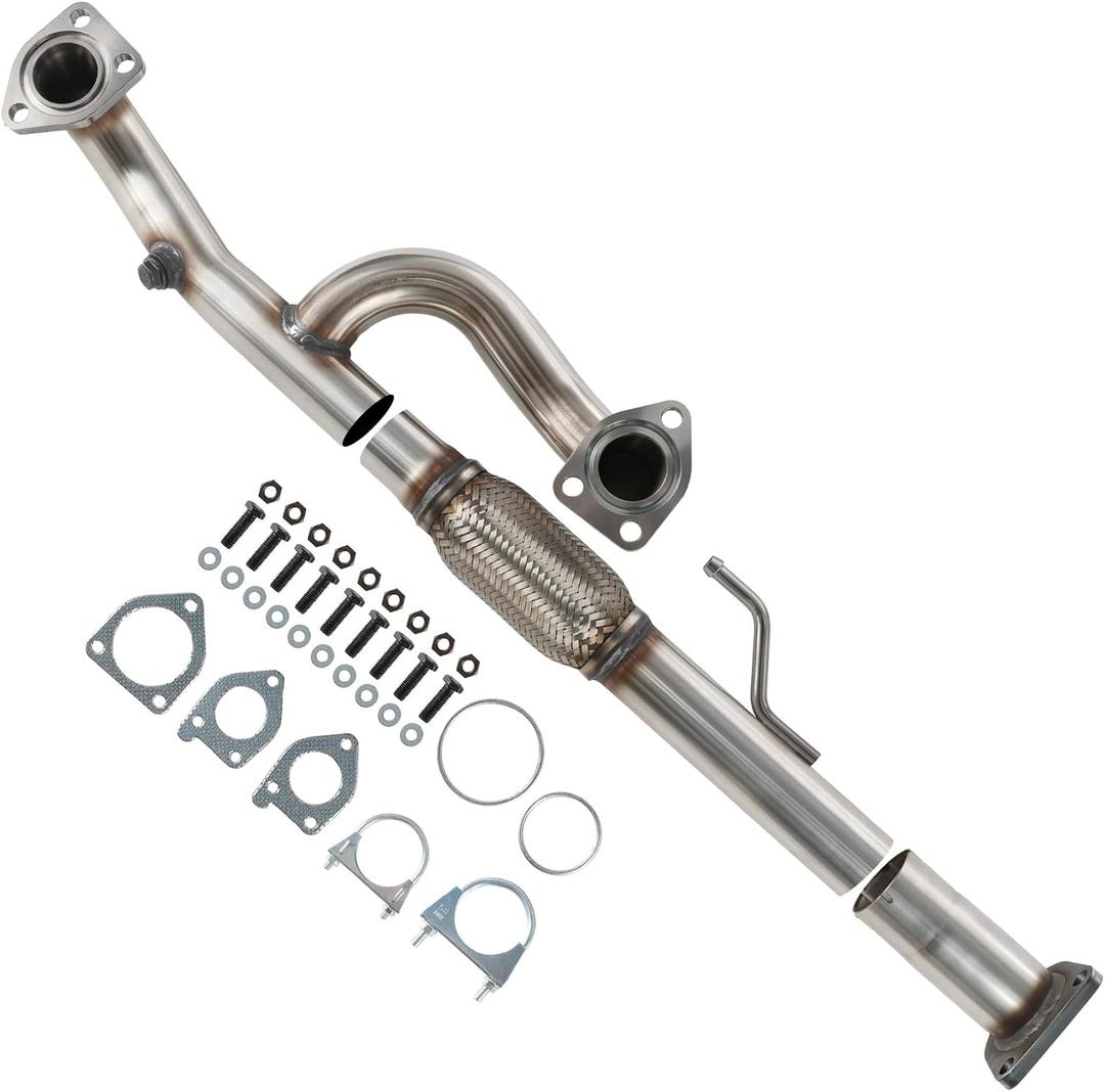 Front Flex Y Pipe Compatible for 2009-2015 Honda Pilot LX/EX/EX-L/Touring Sport 3.5L, Non Turbo