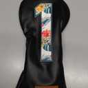 Golf Club Covers Black Putter Cover Driver Covers Fairway Wood Headcover Hybrid Covers 3 Wood Headcovers Leather Mallte Putter Cover Golf Headcover for All Brand