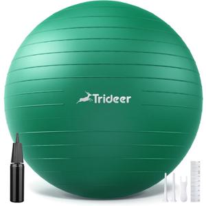 Trideer Exercise Ball for Physical Therapy & Workout - Swiss Ball for Core Strength & Balance (M(19-22ines/48-55cm))