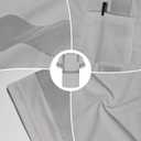 TCCFCCT High Visibility Shirt for Men Class 3 Construction Shirts with Pocket, Hi Vis Reflective Safety Work Shirts for Men Women, Short Sleeves, Durable & Breathable, DC-Light Gray 3XL