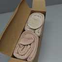 KeaBabies 2-Pack Hooded Baby Towels for Newborn - 30x30 Soft & Absorbent Viscose from Bamboo Baby Bath Towels with Hood for Infant, Toddler,Kids,Boys Girls,Newborn Bath Essentials (Almond, Petite)