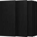 UMIACOUSTICS 6 Packs Acoustic Panel,47.2 x 23.6 Inches Decorative Sound Proof Panel for Office,Home Theater,Studio ,Black