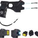 Heavy Duty Stun Gun with LED Flashlight, 15 Foot Range, 1.80 C Painful Rechargeable Self Defense Stun Gun for Man and for Woman, Safety Switch - Design Patent Pending