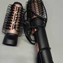 Terviiix 2-in-1 Hot Air Brush Set | 2'' Rotating Blow Dryer Brush for Smooth, Frizz-Free Salon Blowout | 3'' Oval Hair Dryer Brush Volumizer (Non-Rotating), Easy to Clean Detachable Design, 1000W