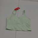 THE GYM PEOPLE Womens' Sports Bra Longline Wirefree Padded with Medium Support (Small, Pale Green)