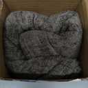 MIULEE Pack of 2 Couch Throw Pillow Covers 12x20 Inch Soft Dark Gray Chenille Pillow Covers for Sofa Living Room Solid Dyed Pillow Cases