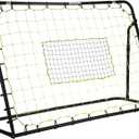 Franklin Sports Soccer Rebounder - Tournament Steel Rebounding Net - Perfect for Backyard Practice and Training - 12' x 6' & 6' x 4'