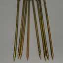 16 Inch Rebar Stakes,8 Pack Metal Rebar Support，1/2 Inch Diameter Galvanized Steel Ground Anchors，Heavy Duty Plant Support Garden Stake for Speed Bump, Wheel Stop, Tent...