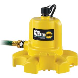 WAYNE - WaterBUG 1/6 HP 1350 GPH Submersible Pump with Multi-Flo Technology - Water Removal and Transfer Pump, Yellow