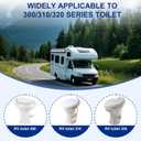 Premium Heavy-Duty RV Toilet Valve Replacement Kit  Fits Dometic 300/301/310/311/320 RV Toilet, Replaces OEM Part# 385311641, Ultrasonic Sealing & Reinforced Material  Long-Lasting & Freeze-Proof