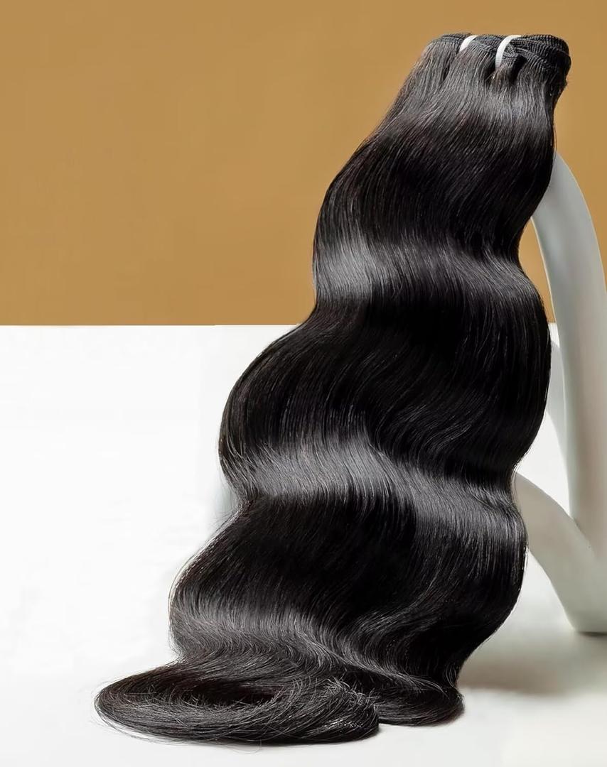 TRIIPPY Raw Human Hair Single Bundles,Triple Lifespan Than Regular Virgin Hair,Keep Silky And Smooth After Multiple Washes,No.1 Sales Of Raw Hair,100% Cambodian Hair Body Wave Bundles (26 Inch)