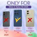 For Moto G Stylus 5G 2025 Case Women - Cute Girls Phone Cover Girly Aesthetic Design Flowers Castle Heavy Duty Protective Shockproof Military Grade for Motorola Moto G Stylus 5G 2025 Cases