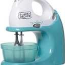 BLACK+DECKER Junior Hand Mixer Role Play Pretend Kitchen Appliance for Kids with Realistic Action, Light and Sound - Plus Mixing Bowl and Two Mixing Modes for Imaginary Cooking Fun