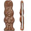 6 x Fruidles Chocofluff Easter Bunny Holiday Treats, Marshmallow filled Bunny, Party Bag Fillers, Individually Boxed, Kosher Certified Dairy, 3.8 oz Chocolate Bar (6 Pack) Expiry: 02/02/27