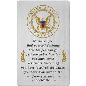 Gezxin Navy Card for Men Women, Navy Graduation Birthday Veterans Day Father's Day Christmas Retirement Gifts