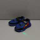 Cartoon LED Illuminated Sneakers for Outdoor Sports and Running with Breathable Design (9 Little Kid, Blue)
