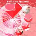 2 x 60pcs Valentine's Day Theme DIY Cutouts Heart Envelope Bulletin Board Decoration Set Envelope Paper Cut-Outs Classroom Decor for Valentines Classroom DIY Photo Craft Party School Wall Door Supplies