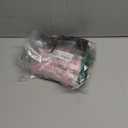 LONDGEN Natural Rooster Feather Width 5-7 inches Craft Feather Fringe Trim Pack of 5 Yard (Pink)