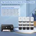 Replacement for Epson T522 522 Black Ink Refill Bottles for ET-2803 ET-2720 ET4800 ET-2800 ET-2760 ET-4760 ET-2750 ET-3760 ET-2850 ET-15000 ET-4700 ST-4000 ST-2000 ET-3710 Printer(BK), 3 Pieces