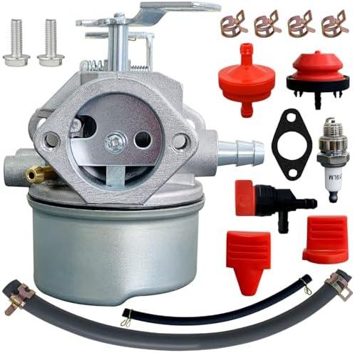 Ruixing OEM 640052 Carburetor for Tecumseh HMSK80 HMSK90 HMSK100 LH318SA LH358SA Snow Blower Thrower 8HP 9HP 10HP Engine replaces 640054 640349 640058 640058A Ariens st824 ST1032 ST624 Snowblower