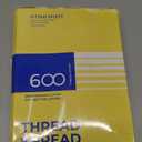 Thread Spread 100% Cotton Queen Fitted Sheet Only - 600 Thread Count Cotton Fitted Sheet Queen, Luxuriously Soft, Cooling 16" Deep Pocket Sateen Weave Bottom, Luxury Hotel Quality - Silver Grey