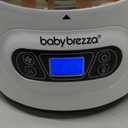 Baby Brezza Baby Bottle Sterilizer and Dryer Machine  Electric Steam Sterilization - Universal Fit - Pacifiers, Glass, Plastic, and Newborn Feeding Bottles (White)