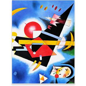 Yimissrui Wassily Kandinsky Wall Art - Im Blau In Blue Poster - Abstract Expressionism Paintings Canvas Prints Modern Wall Decor Living Room Bedroom Office Unframed (12x16in/30x40cm)