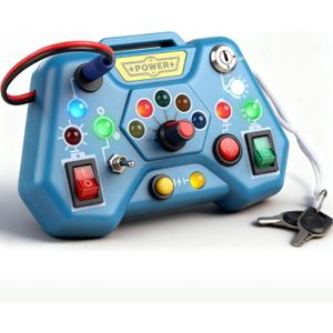 Toddler Busy Board for 2-4, Montessori Sensory Board, Sensory Toys for Toddlers 1-4 Year Old, 18 Month Old Toys, Toy for 2 Year Old Boy, One Year Old Boy & Girls Birthday Gift