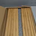 GEHE Bamboo Sofa Arm Tray, Foldable Couch Arm Tray Side Table, Anti-Falling Armrest Tables Cup Holder for Snacks, Drinks, Beers, Phone, Control, Flexible and Portable, Anti-Slip